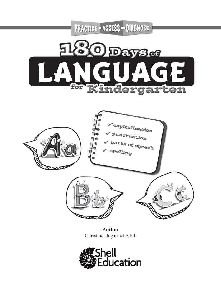 180 Days of Language for Kindergarten Practice