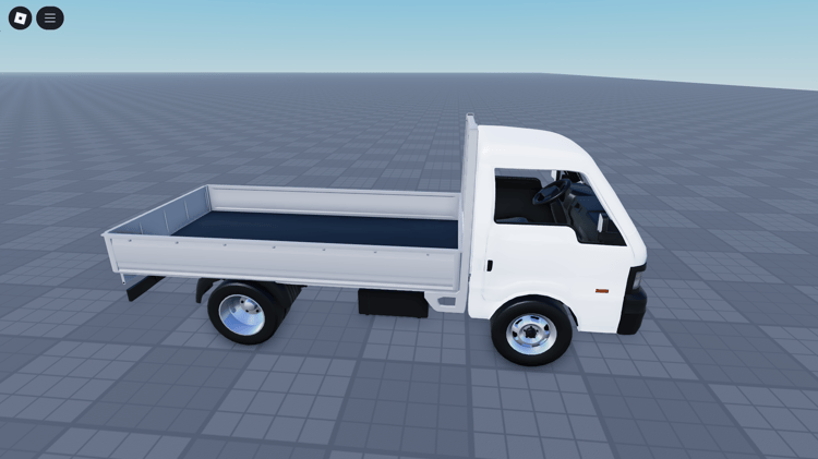 Mazda E 2200 Pickup Truck 3D model with animated doors open
