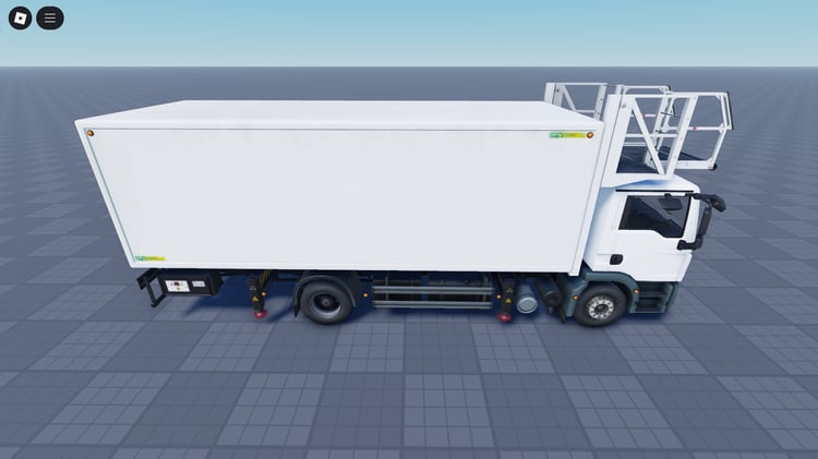 3D truck model side view with detailed design
