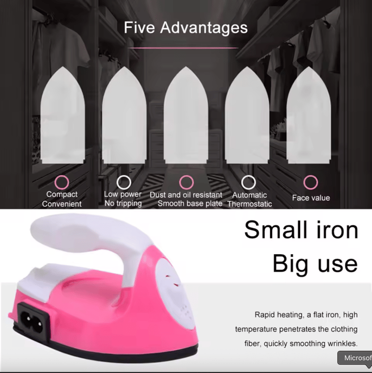 DIY Handheld Mini Iron Portable Electric Small