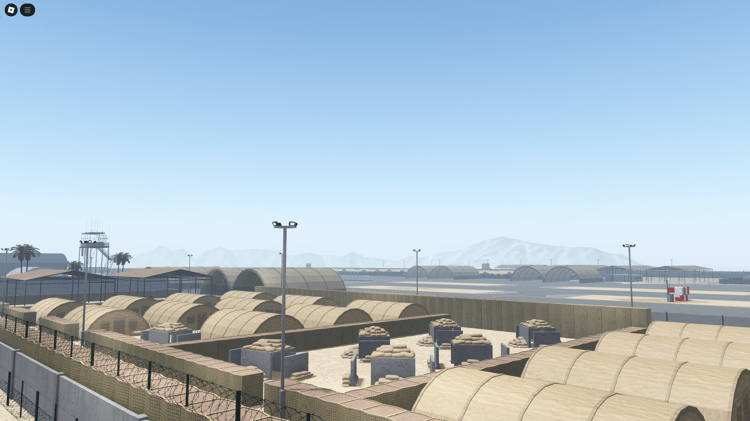 Camp Bastion British Army base in Roblox