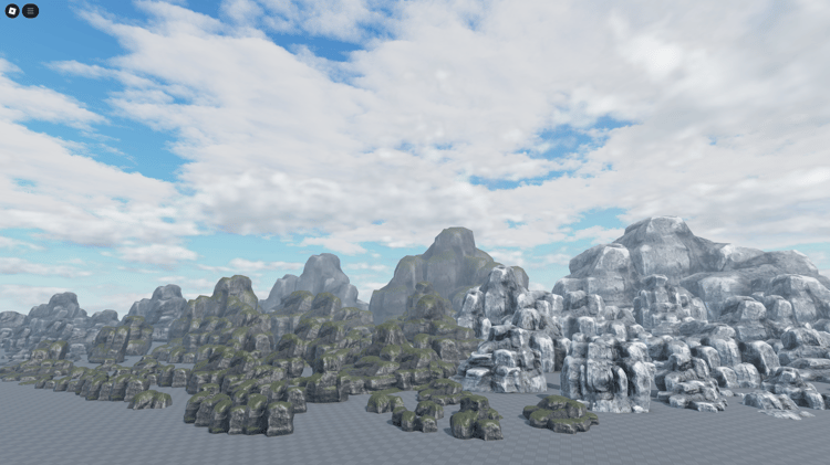 80+ realistic Roblox rock and cliff assets