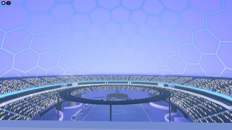 Sci-fi football field arena for Roblox games