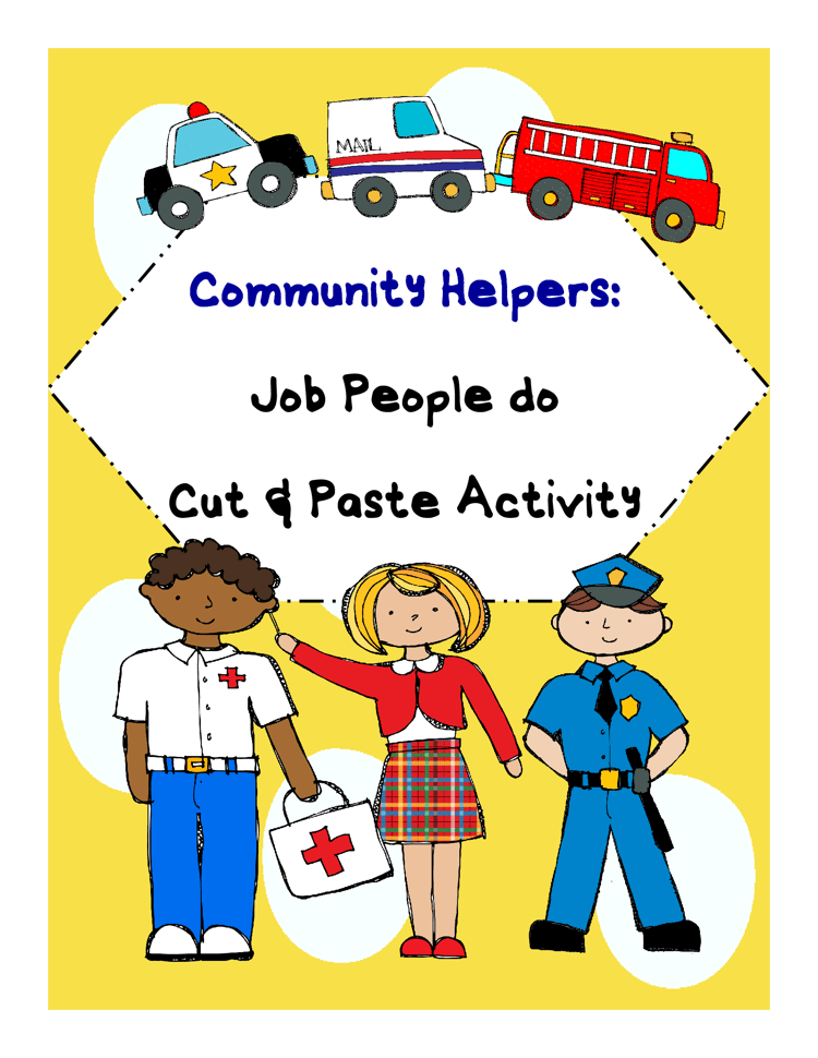 Community Helpers: Jobs People Do Cut & Paste Activity