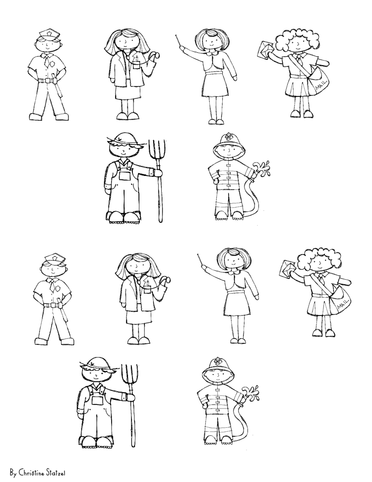 Community Helpers: Jobs People Do Cut & Paste Activity