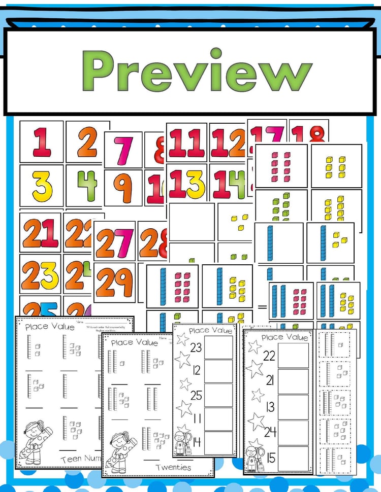 Master Place Value: Base Ten Pocket Chart Center