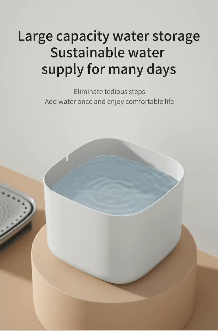 3L Cat Water Fountain Auto Recirculate Filter Large