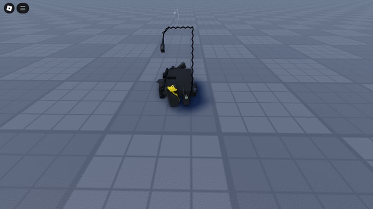 Police Duty Belt 3D model in virtual game scene