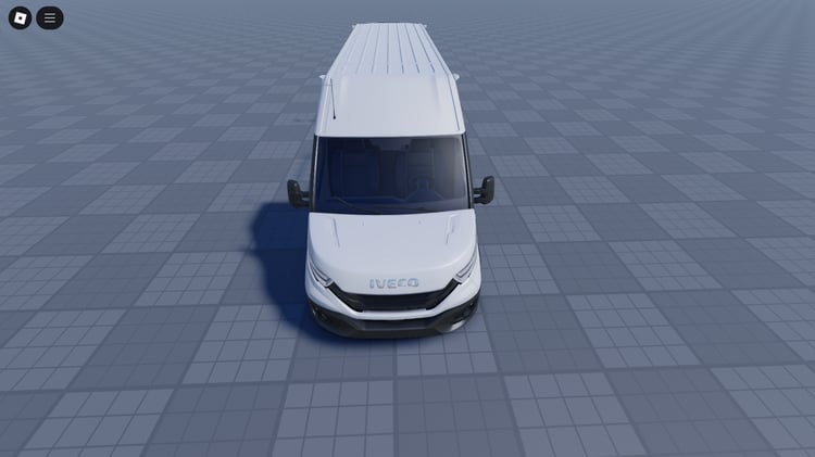 Side profile of driveable Iveco Daily