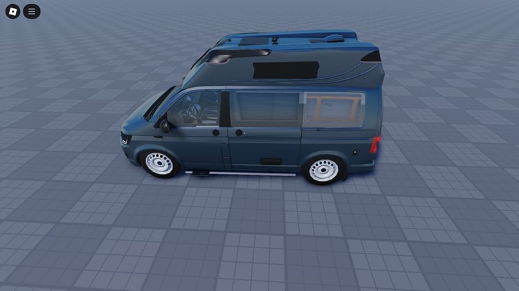 Volkswagen Mini Van front view in Roblox