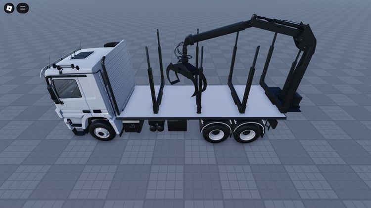 Sisu Polar Logging Truck 2010 front view Roblox