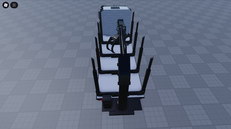 Side view of drivable Sisu Polar logging truck