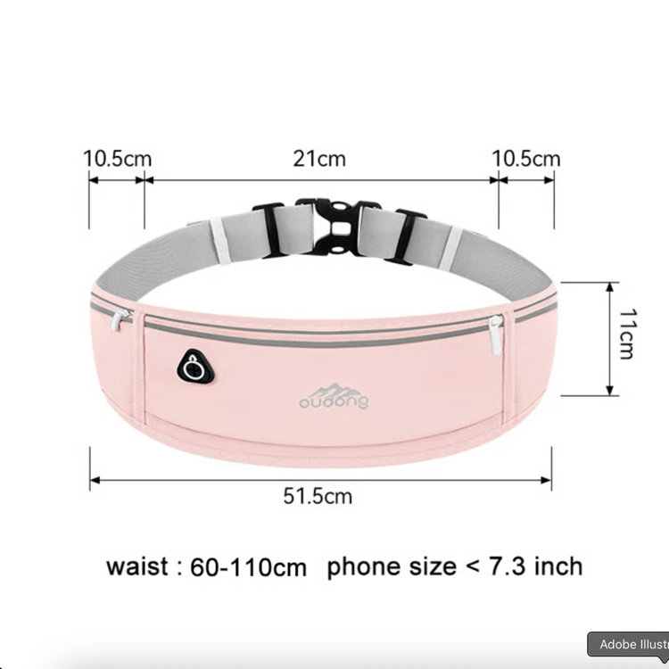 Outdoor Waterproof Invisible Running Waist bag Sports Fanny Pack Men Women Hidden Black Gym Bags Phone Accessories Backpack