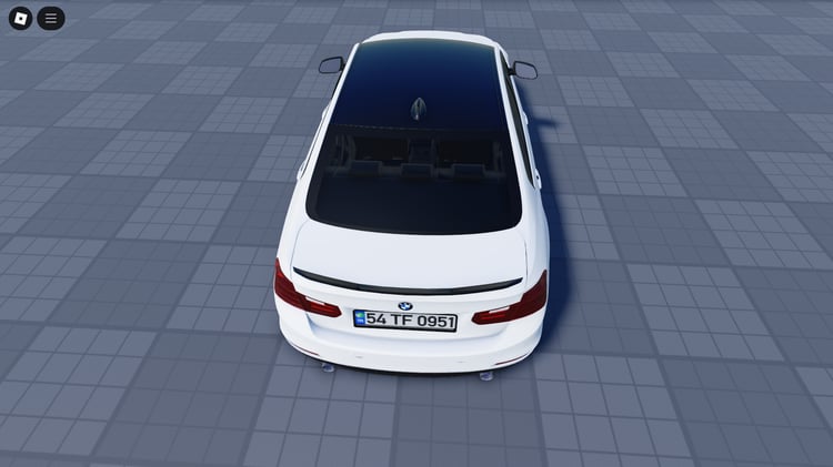 Side view of BMW 3 Series Roblox sedan