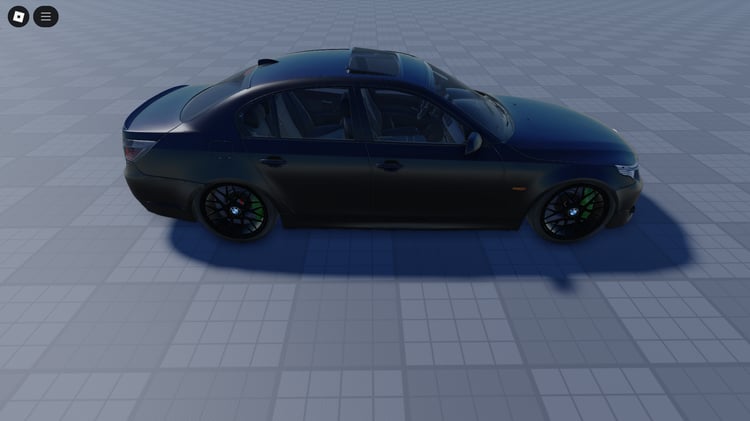Front view of BMW 520d E60 Roblox sedan