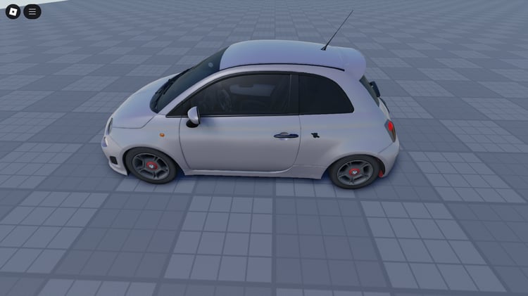 Fiat 500 front view – Roblox compact car