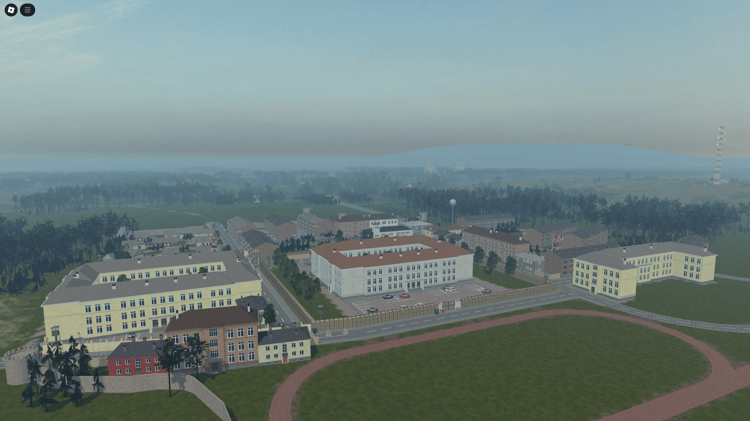 Dense woodland and trench systems in roleplay map