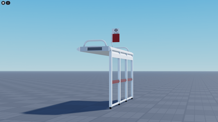 Roblox UK bus stop with realistic texture