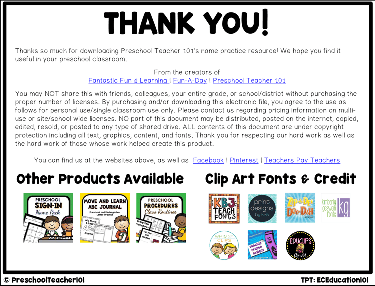 Editable Name Activities-Set 4 |Write It| Name Practice for PreK & K