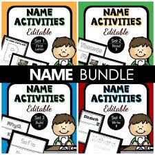 Editable Name Activities-Set 4 |Write It| Name Practice for PreK & K