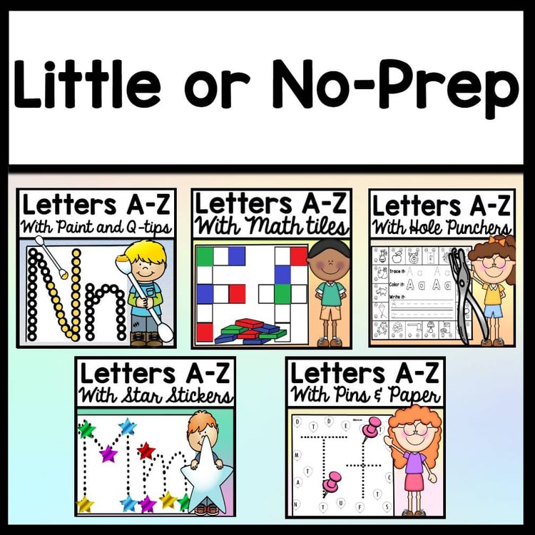 Kindergarten Literacy Centers Bundle {10 Centers!}