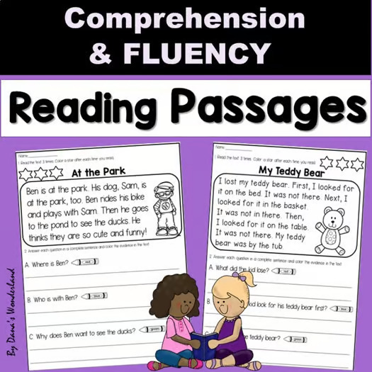 1st Grade Reading Comprehension Passages and Questions