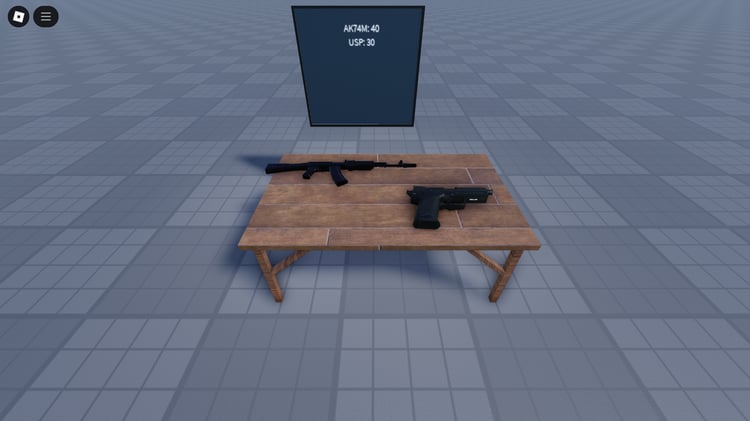 Roblox stock system for AK74M and USP