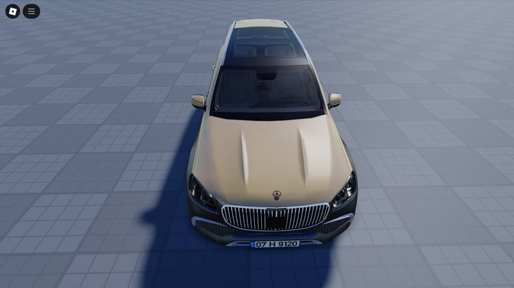 Side profile with open doors revealing luxury interior