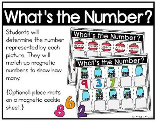 Magnetic Number Mats Kindergarten Math Numbers to 10