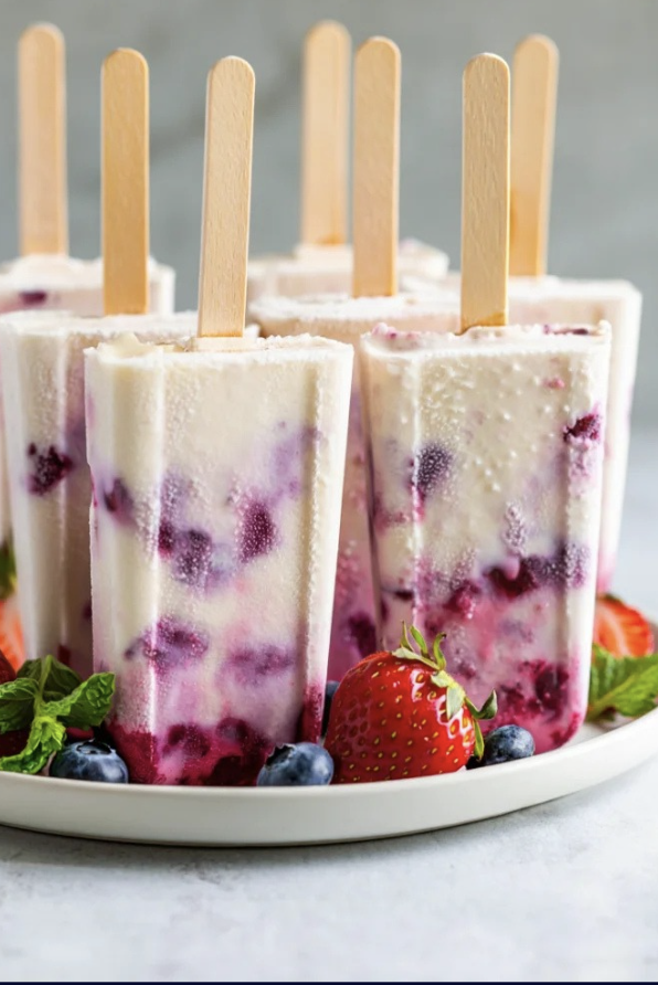 High Protein Yoghurt Popsicles