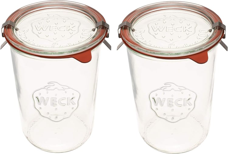 Weck Canning Jars 743 - Weck Mold Jars made of Transparent Glass