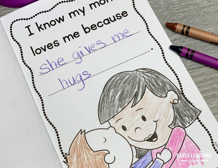 Mothers Day Gift Craft Activities Book - All About Mom Questionnaire Interview