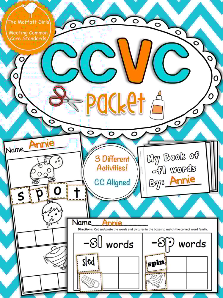 CCVC Packet! (Common Core Aligned)