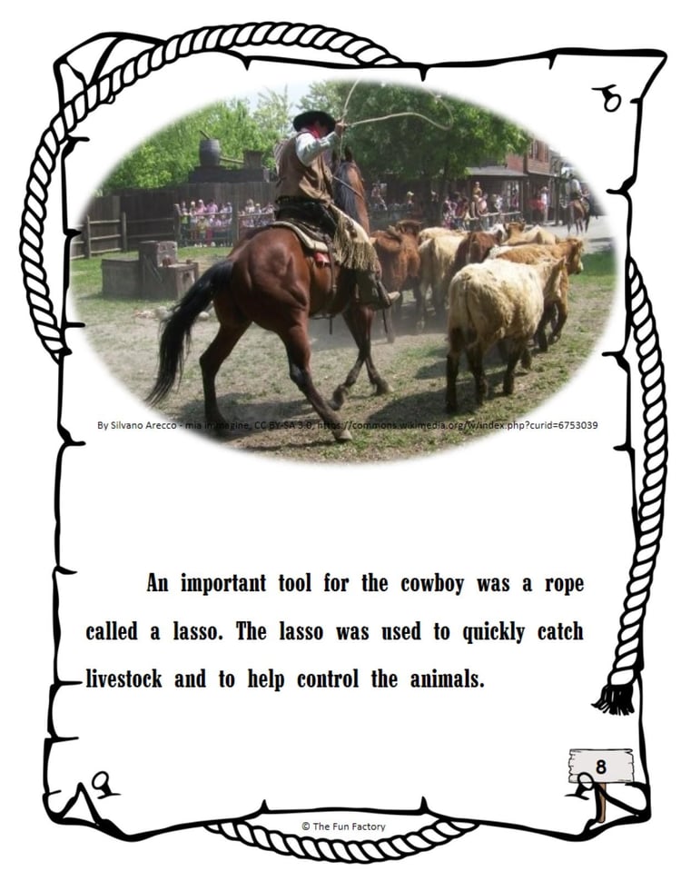 Rodeo Activities - Rodeo Western Theme Activities - Texas History