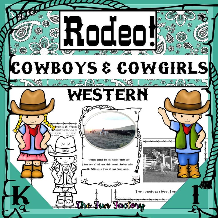 Rodeo Activities - Rodeo Western Theme Activities - Texas History