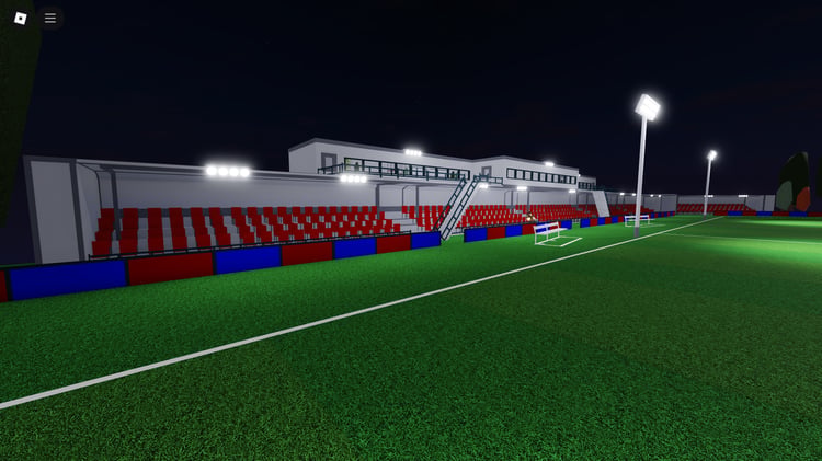 Goalie standing in scripted goalkeeper zone