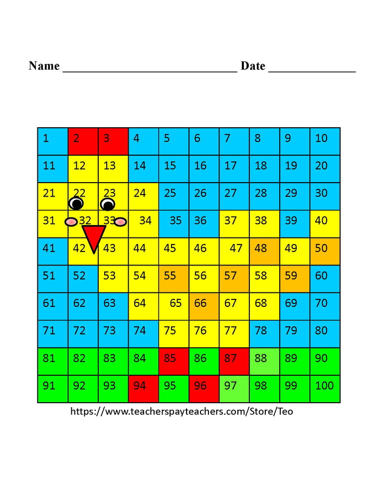 Easter Mystery Picture Spring Activities Math Centers