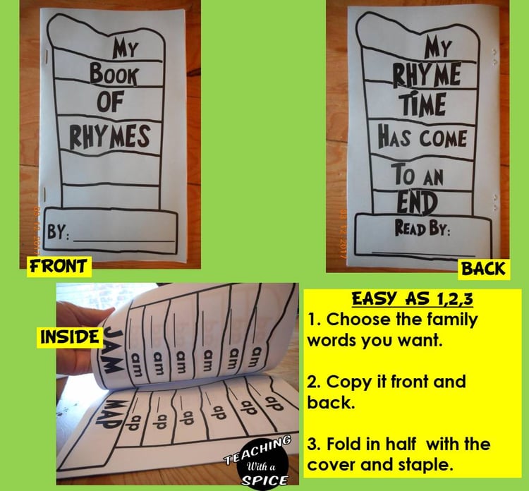 RHYME HAT BOOK 118 WORD FAMILIES Read Across America