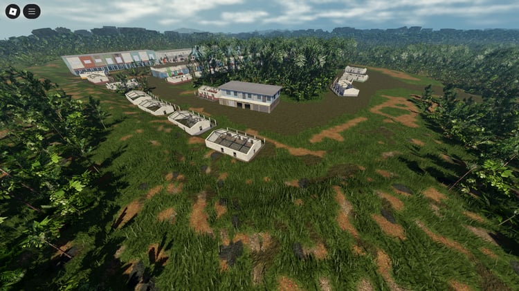 Trại Rừng Xanh Vietnam jungle map for Roblox – dense forest and tropical terrain
