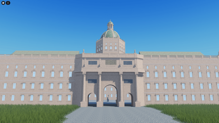 Roblox Berlin Palace pre-WWI front view