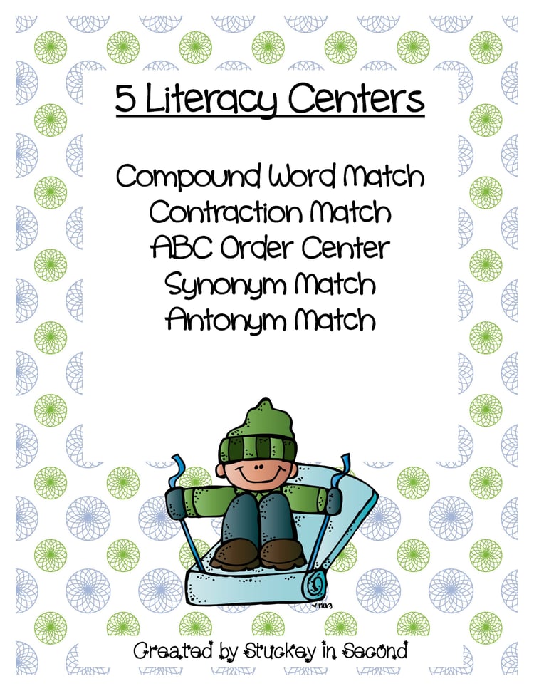 Winter Literacy Centers (5 Centers Included!)