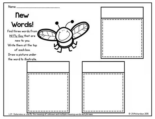 Hi! Fly Guy Activities Book Companion Kindergarten First Second Grade