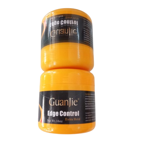 Uwa Afroshop Parrucchiera | Guanjie SleekHold Edge Control – Orange Citrus | 24-Hour Strong Hold, Shine & No Flaking