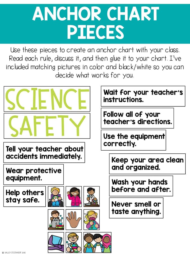 Science Safety Printables, Posters, and Activities