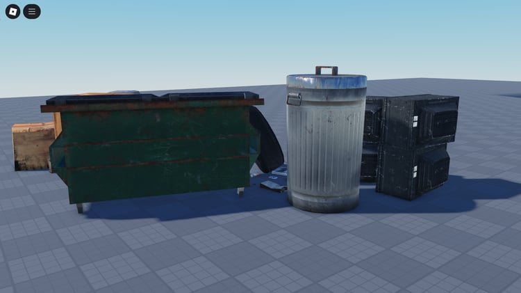Trash bags, bins, and dumpsters