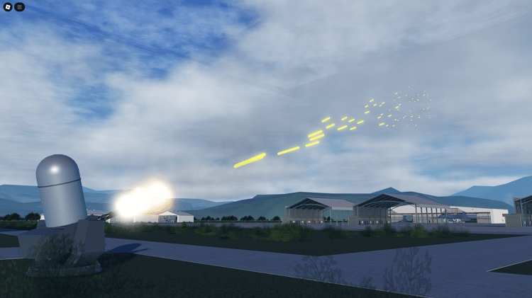US Air Force base runway and control tower