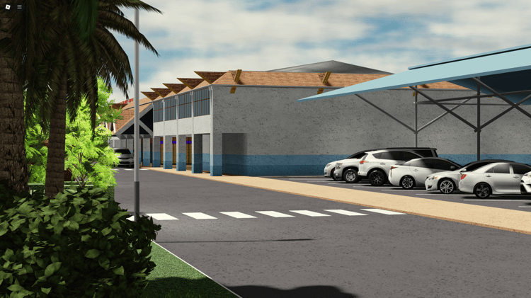PBR textured runway and taxiway in Roblox airport