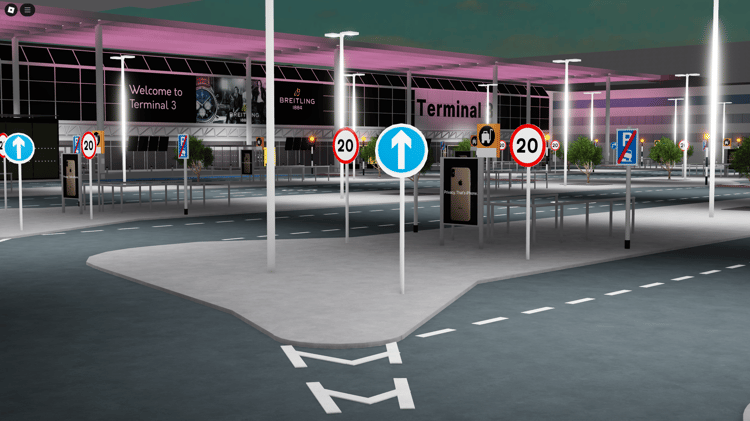 Heathrow Terminal 2 exterior PBR textures