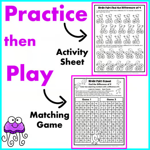 FREE Subtraction Worksheets & Games for Fact Fluency, Math Centers, Review