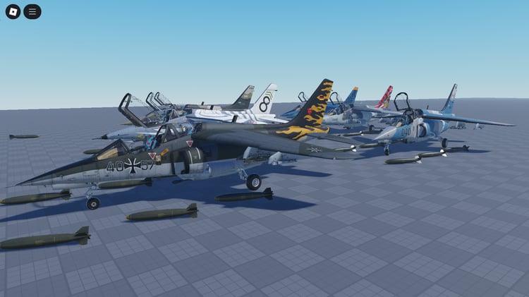 Close-up view of a single Alpha Jet A on runway